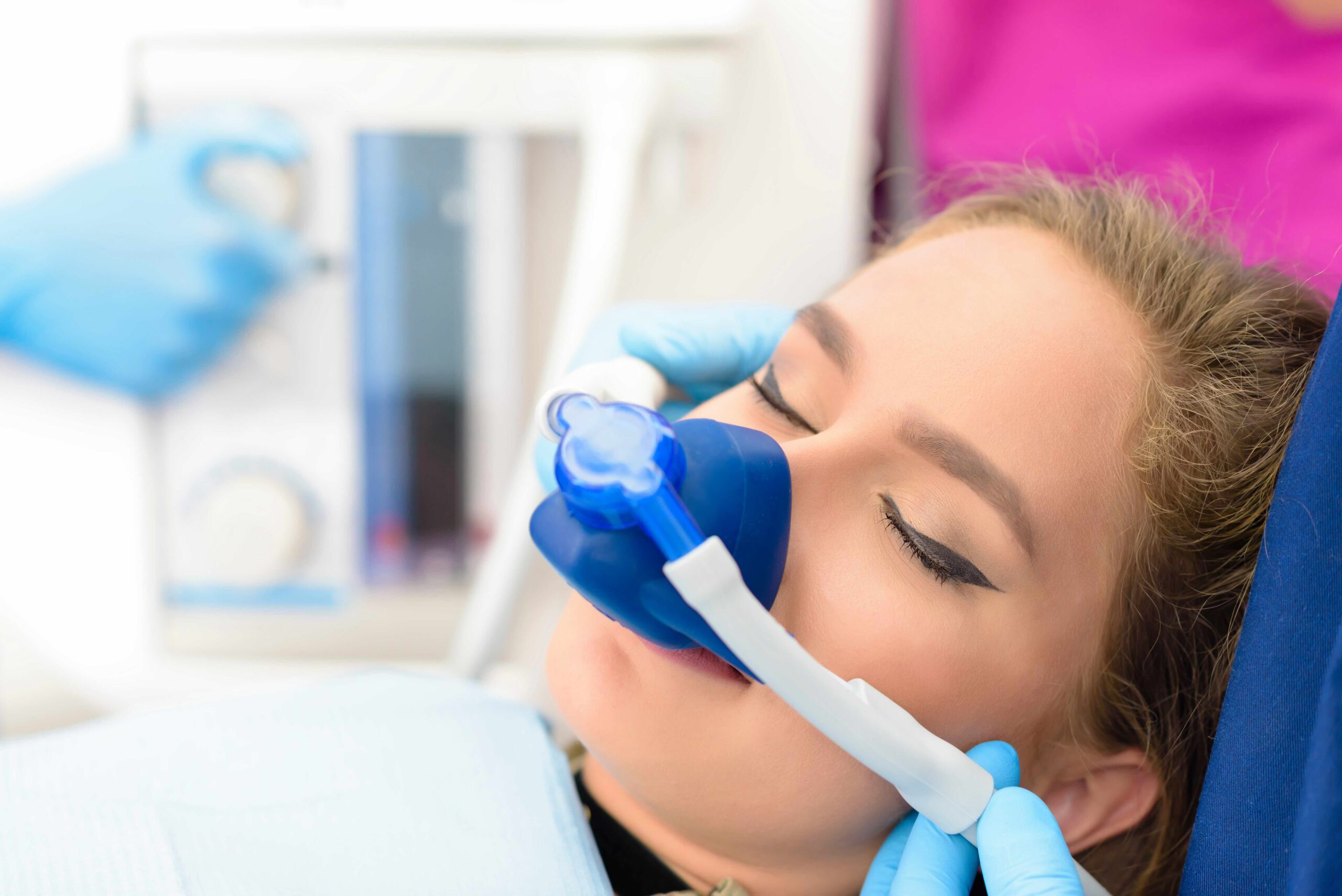 Patient relaxing with sedation dentistry at Cheyenne Mountain Dental Care in Colorado Springs, CO, for a comfortable dental experience